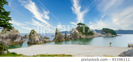 "Iwate Prefecture" Jodogahama scenery Miyako City 95396111