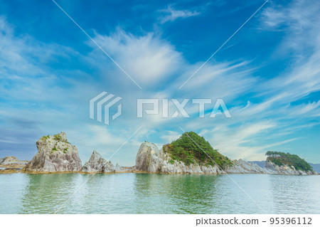 "Iwate Prefecture" Jodogahama scenery Miyako City 95396112