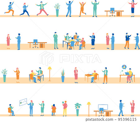 Business scene material collection 95396115
