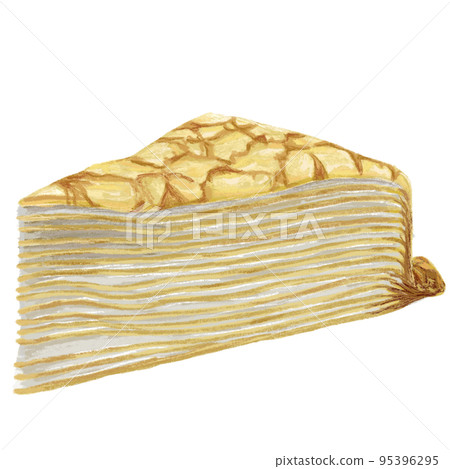 Illustration of a realistic milk crepe 95396295