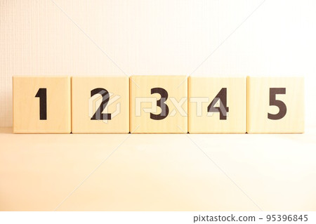 12345(數字/數字)木製字母塊(徽標/圖標) 12345(數字/數字)木製字母塊(徽標/圖標) 95396845