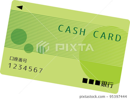 可用於無現金支付的信用卡插圖 95397444