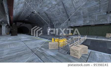 Submarine dock Submarine dock 95398141