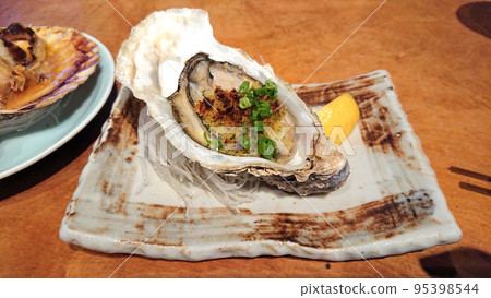 delicious grilled oysters delicious grilled oysters 95398544