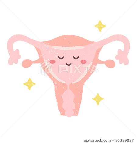 手繪健康子宮人物 95399857