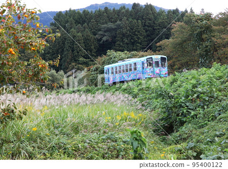 Persimmon and Yamagata Railway Flower Nagai Line Persimmon and Yamagata Railway Flower Nagai Line 95400122