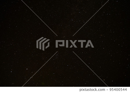 Dark night sky with stars above Arctic circle in autumn season. Dark night sky with stars above Arctic circle in autumn season. 95400544