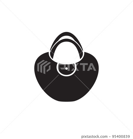 Woman hand bag logo design template 95400839