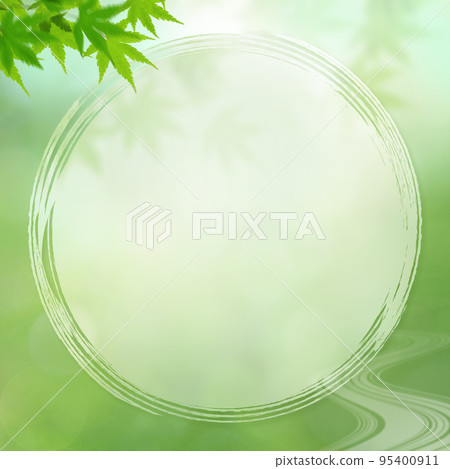 Refreshing autumn leaves background material 95400911