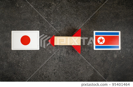 Missiles directed at Japan from North Korea Missiles directed at Japan from North Korea 95401464