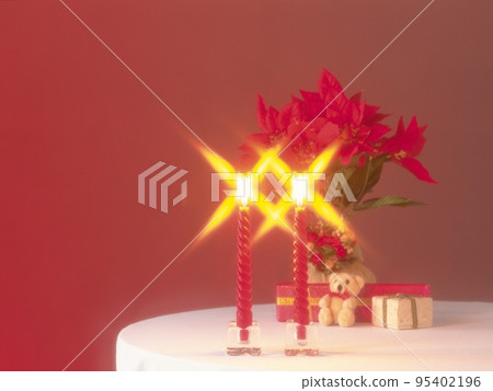 Beautiful place setting for Christmas 95402196