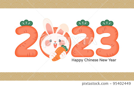 Happy Chinese New Year 2023, Year of the Rabbit. 95402449