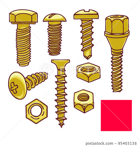 set of screws set of screws 95403138