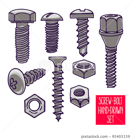 set of screws set of screws 95403139