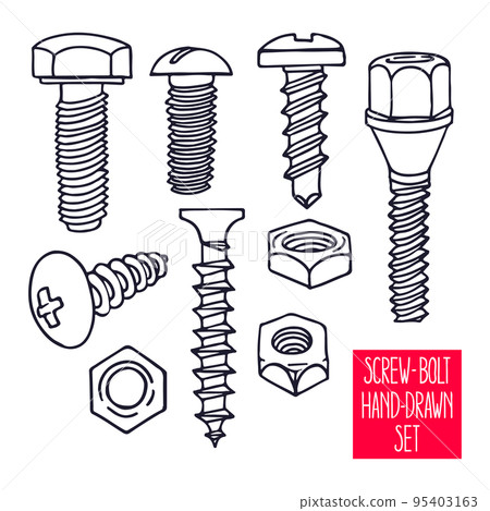 set of sketch screws set of sketch screws 95403163