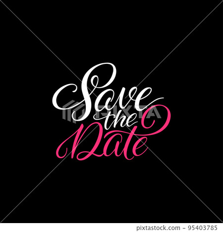 Save the date lettering 95403785