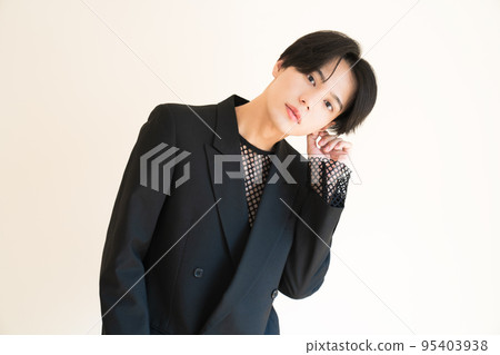 Cool male fashion portrait South Korea Korean idol 95403938