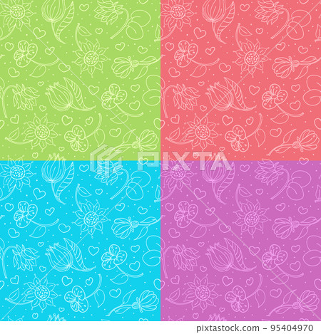 Cute floral pattern Cute floral pattern 95404970