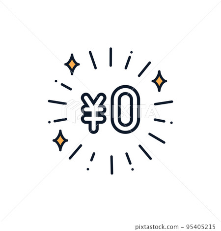 0 日元和閃光框架圖標 95405215