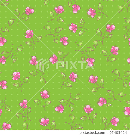 Seamless green pattern 95405424