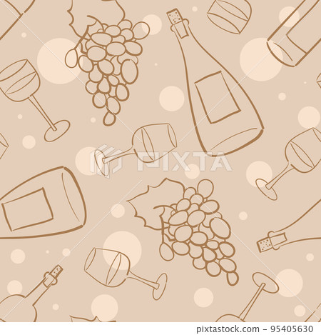 Wine seamless pattern - 2 Wine seamless pattern - 2 95405630