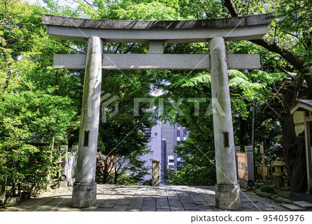 東京愛宕神社第一牌坊 東京愛宕神社第一牌坊 95405976