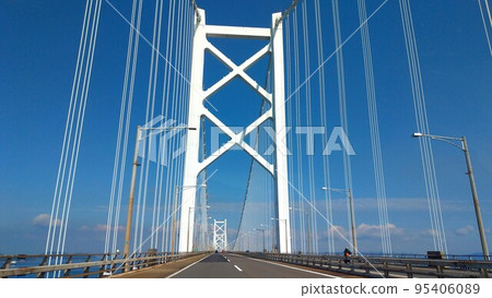 Seto Ohashi Bridge drive in fine weather Seto Ohashi Bridge drive in fine weather 95406089