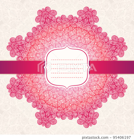 red circle abstract pattern 95406197