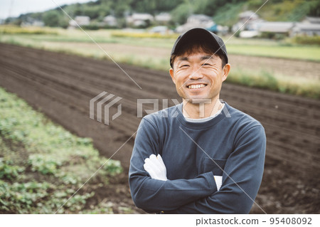 Farmer's man, rural life image 95408092