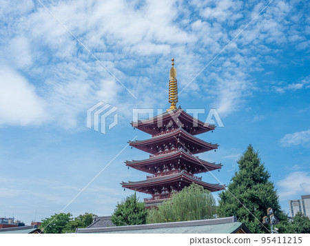【淺草】淺草寺五層寶塔 【淺草】淺草寺五層寶塔 95411215