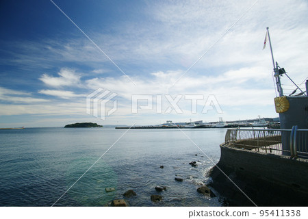 Yokosuka City Sarushima Island from Mikasa Park Yokosuka City Sarushima Island from Mikasa Park 95411338
