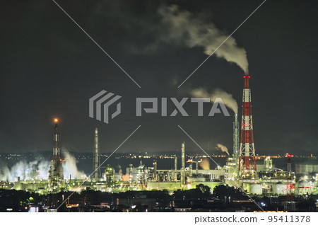 工廠夜景 95411378