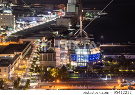 The night view of the Kanmon Straits Museum from the Mojiko Retro Observatory The night view of the Kanmon Straits Museum from the Mojiko Retro Observatory 95412232