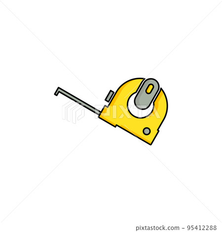 Measuring tape icon vector illustration full color. Measuring tape icon vector illustration full color. 95412288