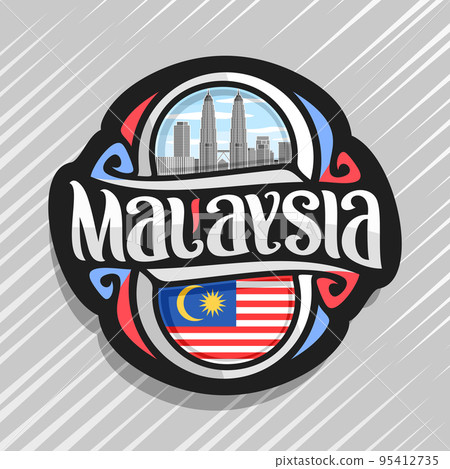Vector logo for Malaysia 95412735