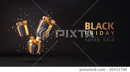 3d Black Friday sale background 95412798