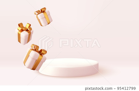 3d Christmas style Product podium scene 95412799