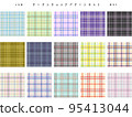 tartan plaid pattern set 95413044