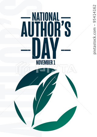 National Authors Day. November 1. Holiday concept. Template for background, banner, card, poster 95414162