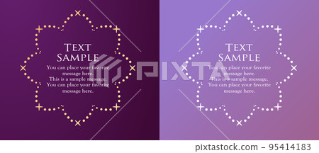 Christmas motif frame design set. Gorgeous and elegant design material Christmas motif frame design set. Gorgeous and elegant design material 95414183