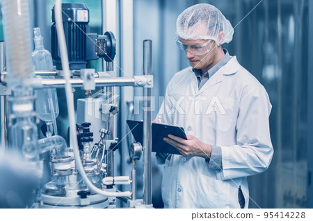 medicine factory scientist worker work in Laboratory Plants Process. medical doctor working research in pharmaceutical industry. 95414228