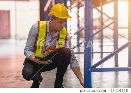 warehouse engineer builder check cargo metal rack shelf setup loading weight standard for safety industry warehouse engineer builder check cargo metal rack shelf setup loading weight standard for safety industry 95414238
