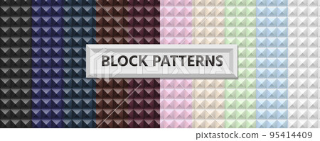 Pyramid block pattern set 95414409
