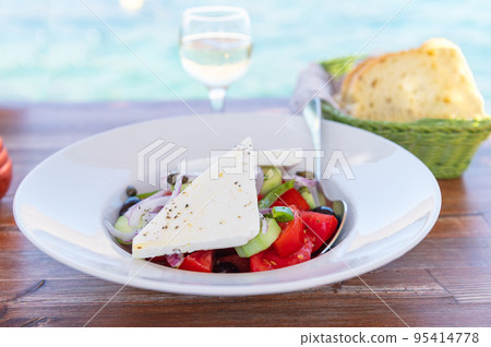 Traditional Greek Salad, Greece Traditional Greek Salad, Greece 95414778
