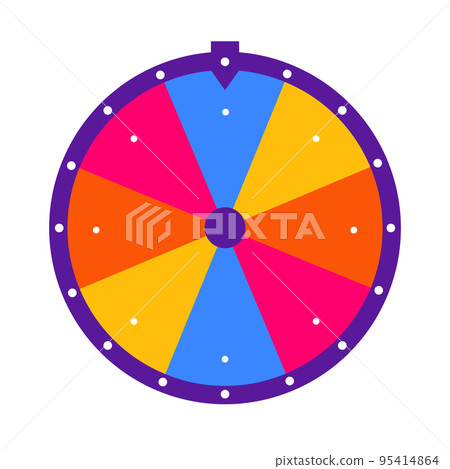Wheel of fortune background. Vector lucky roulette illustration. Wheel of fortune background. Vector lucky roulette illustration. 95414864