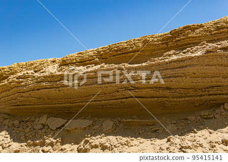desert landscape, layered sandstone rock desert landscape, layered sandstone rock 95415141