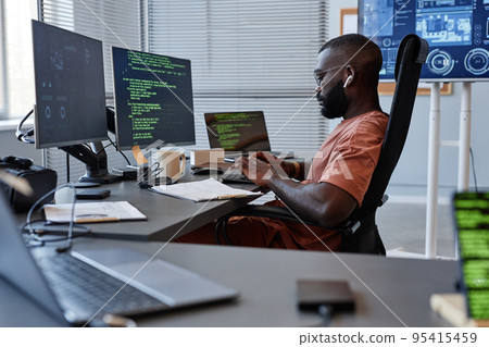 Software Developer Side View Software Developer Side View 95415459