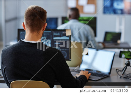 Man in IT Company Office Man in IT Company Office 95415500