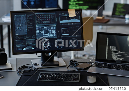 Computer Screens With Data Computer Screens With Data 95415510