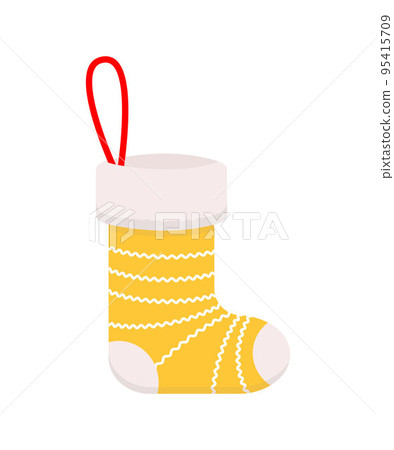 Christmas stocking isolated on white background 95415709